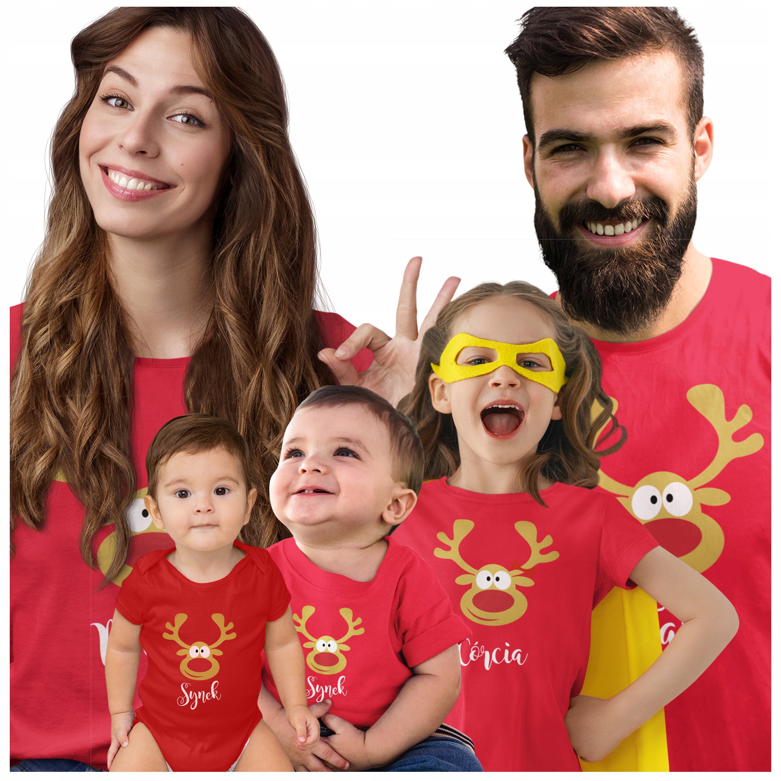 Sada Vánočních Triček Se Sobem Pro Celou Rodinu Na 5 Setkání