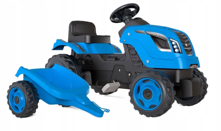 Wielki Traktor Na Pedały Z Przyczepką Jeździk XL Smoby 1297