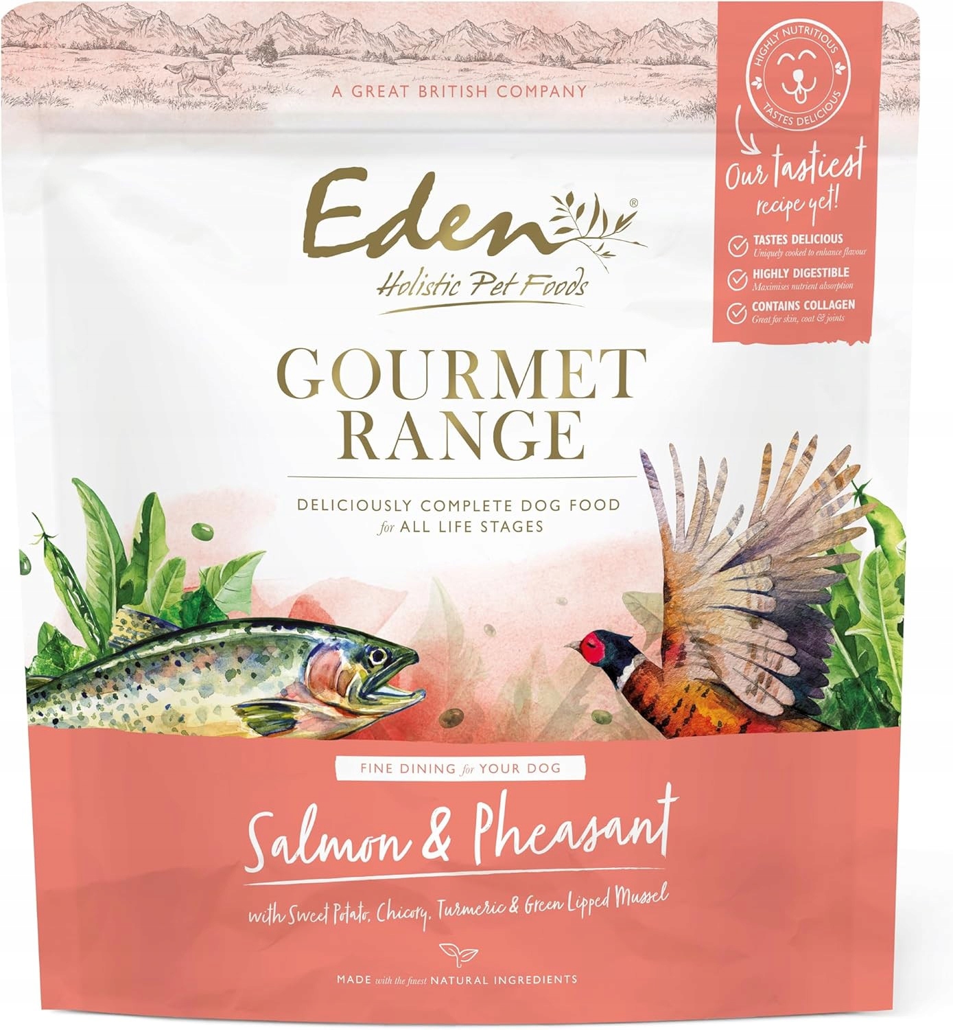 Levně Eden Gourmet Řada Losos A Bažant 2 kg