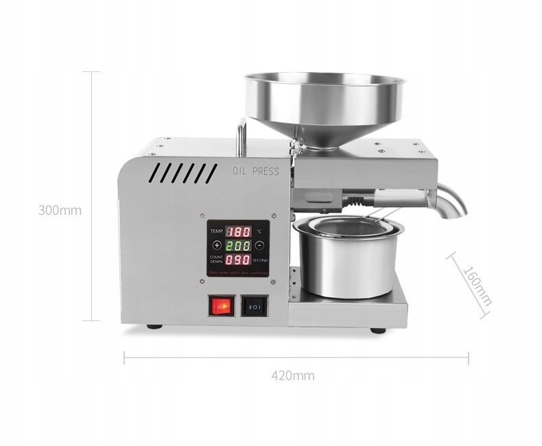 1500W nierdzewnej Automatyczna prasa do oleju EAN (GTIN) 6975616840545