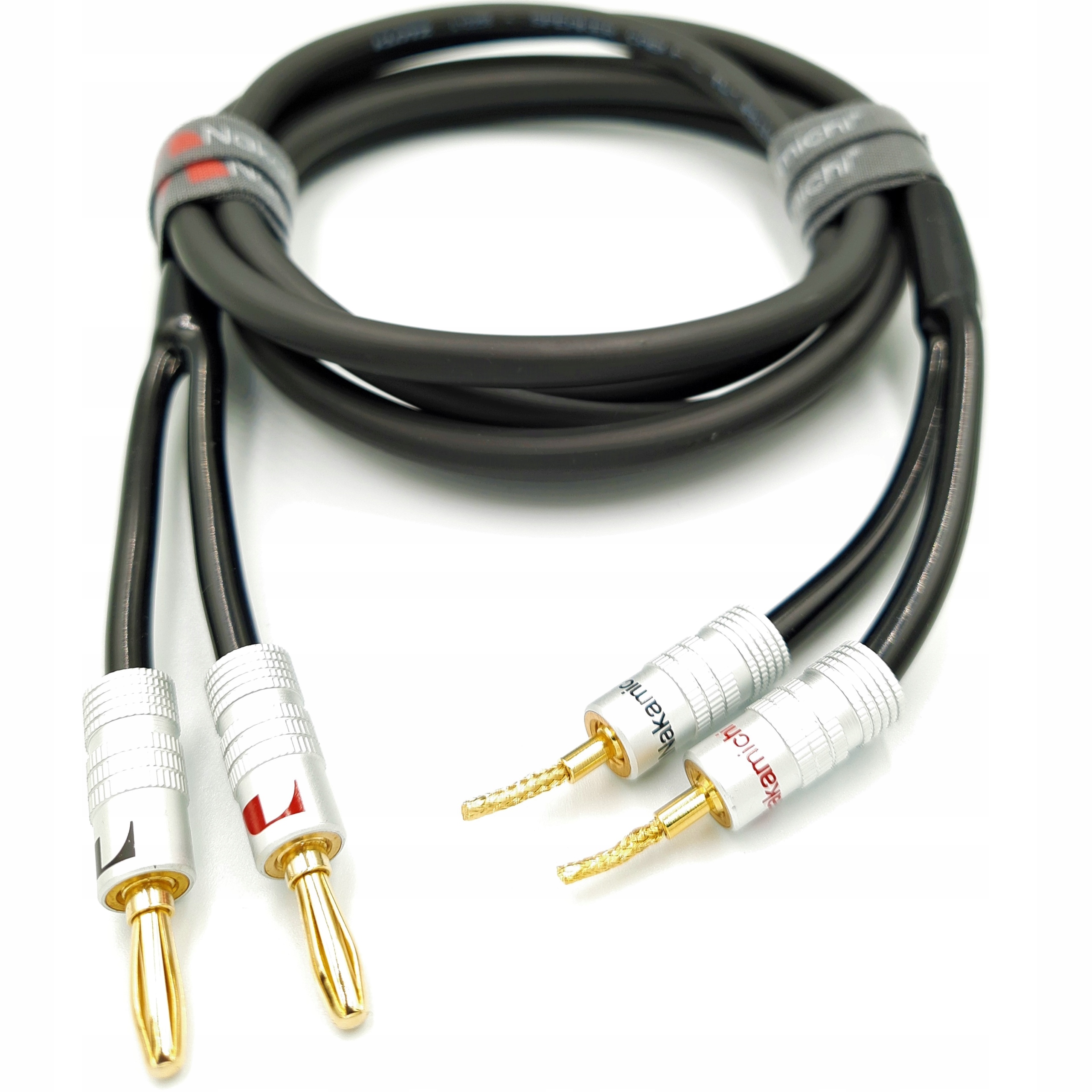 Nakamichi Ofc reproduktorový kabel 2x2,5 mm² banánkové kolíky 10 m