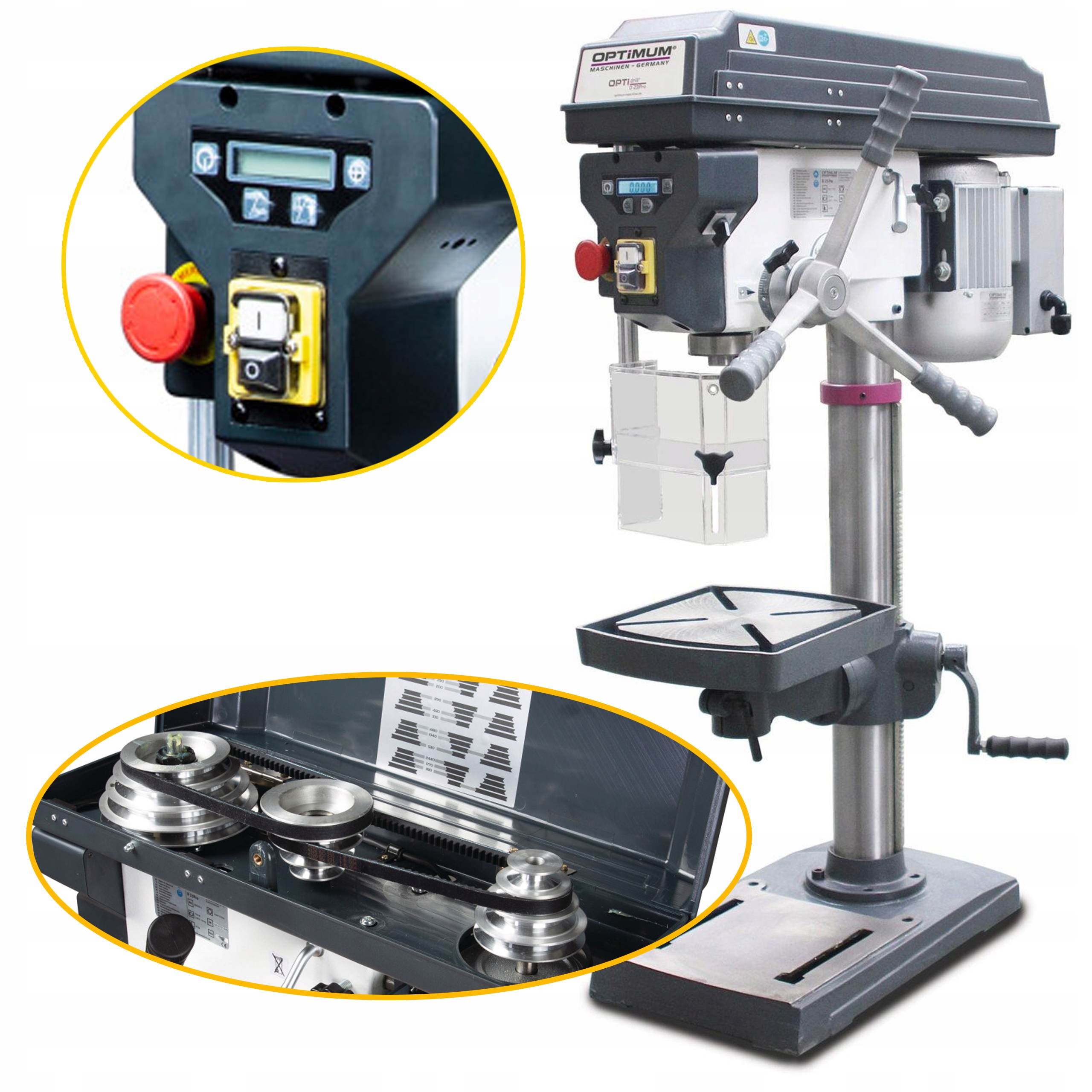 Настільний свердлильний верстат 25mm OPTIMUM D 23 Pro