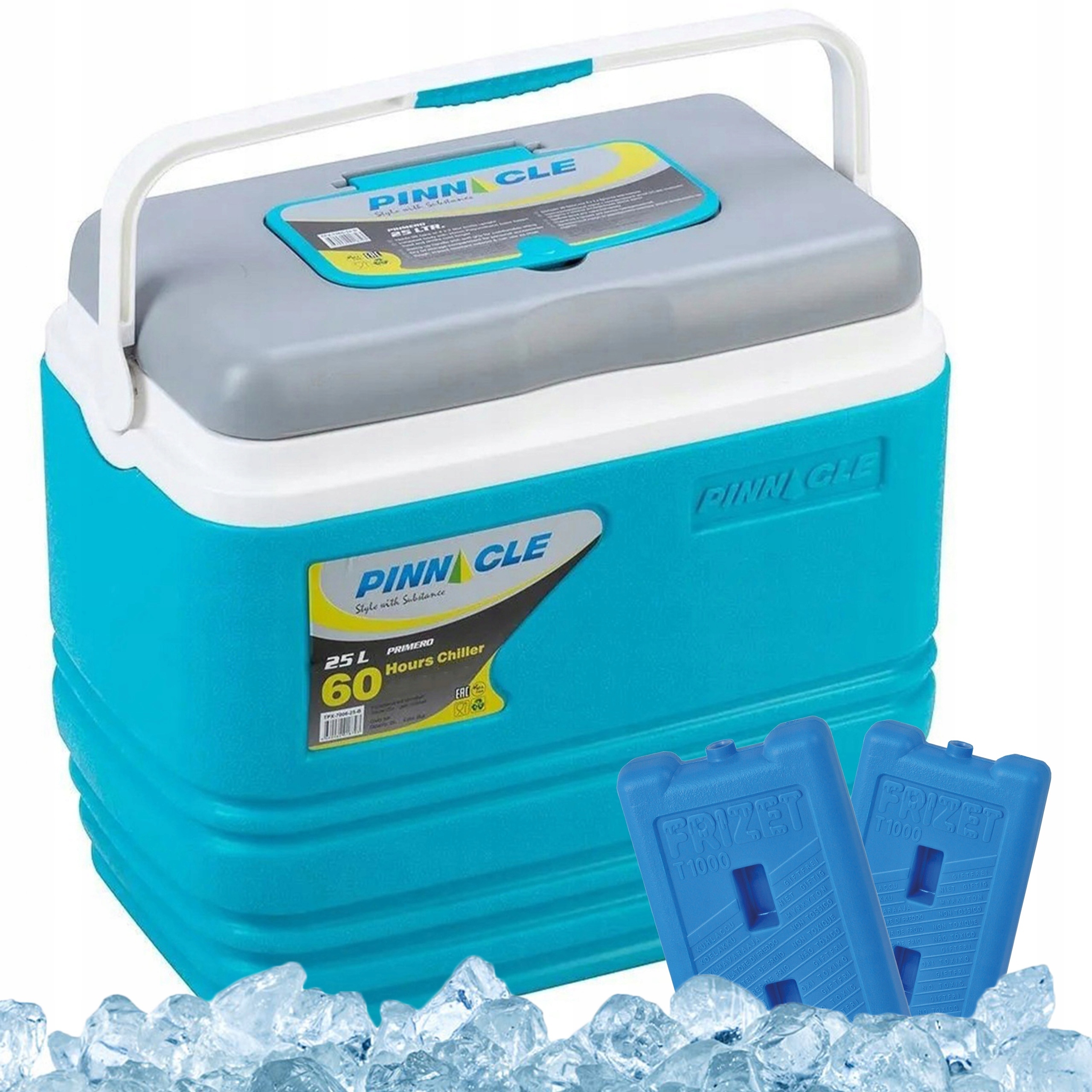 Sada turistické ledničky Pinnacle TPX7006 25L modrá 2 náplně 1 l
