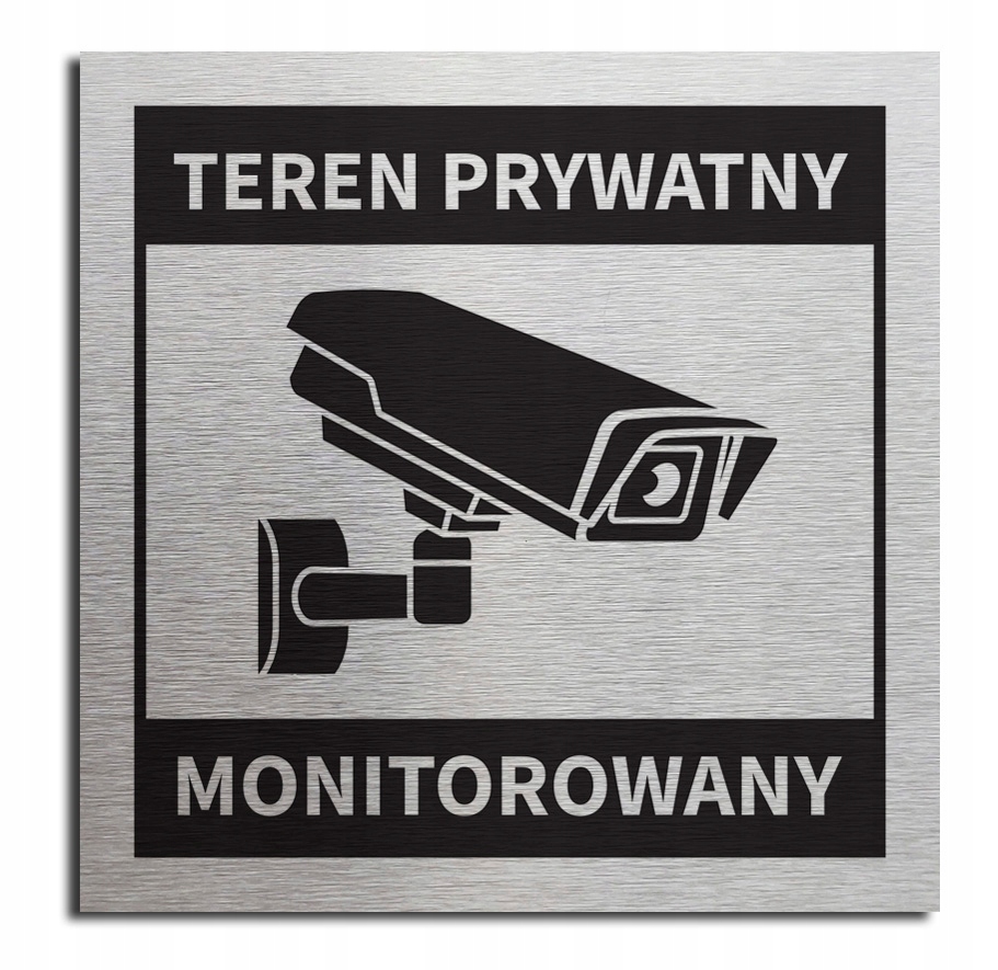

Tabliczka Teren Prywatny Monitorowany 10x10 cm