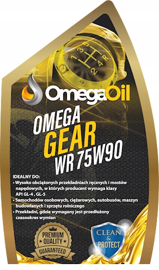 OLEJ PRZEKŁADNIOWY Omega GEAR WR 75W90 GL4 GL5 20L