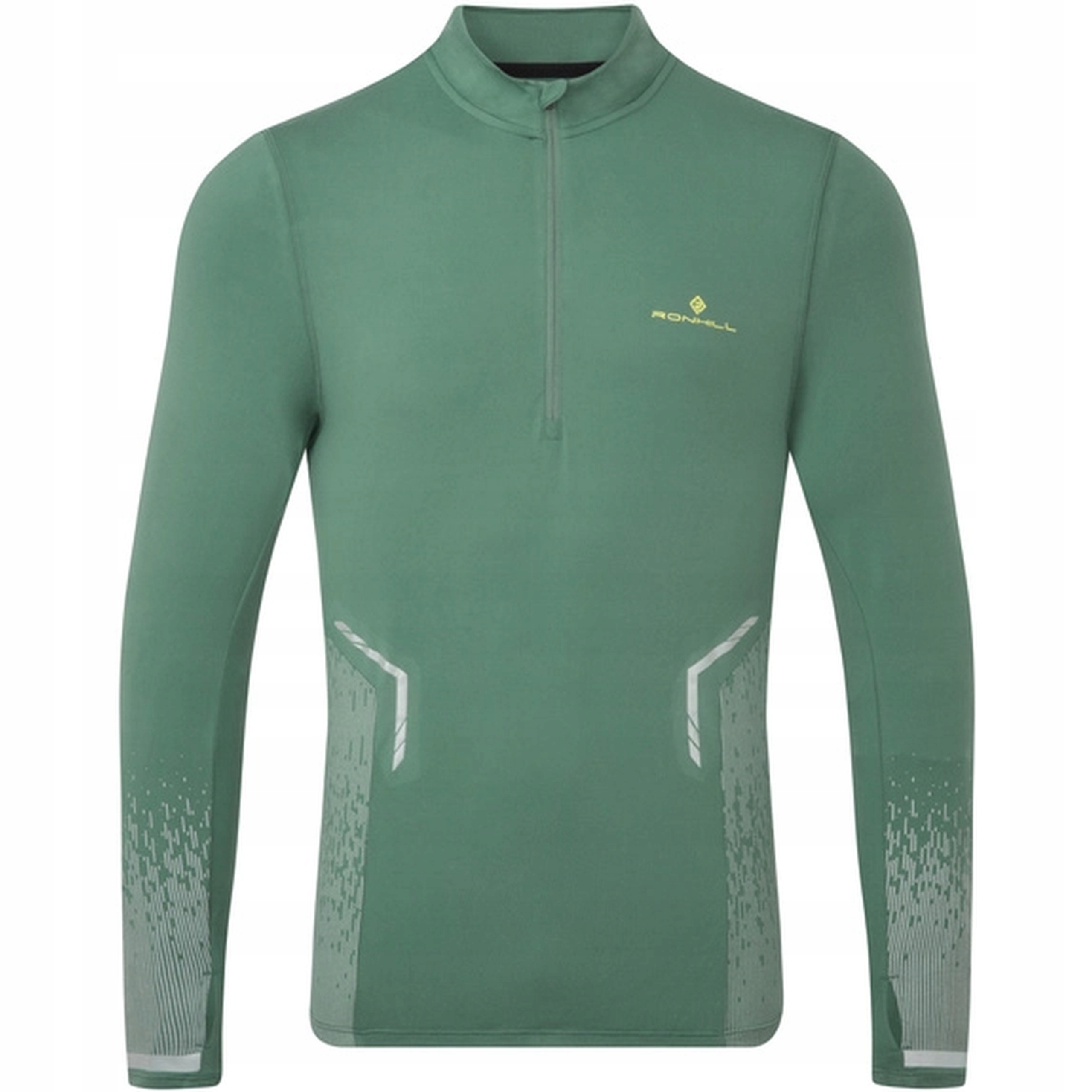 Bluza do Biegania Ronhill Sportowa Męska Tech Reflect 1/2 Zip Zielona XL