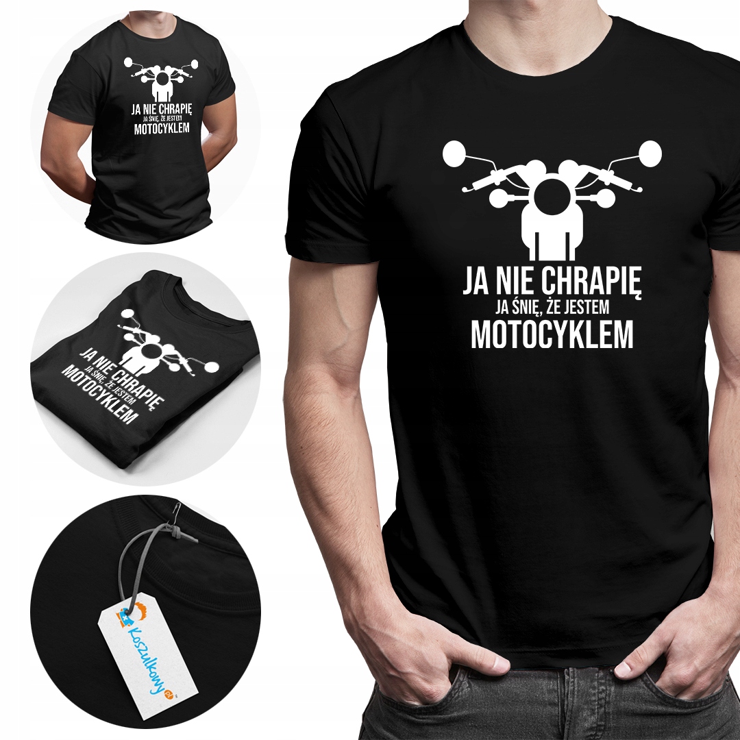 

Koszulka ja nie chrapię prezenty dla motocyklisty
