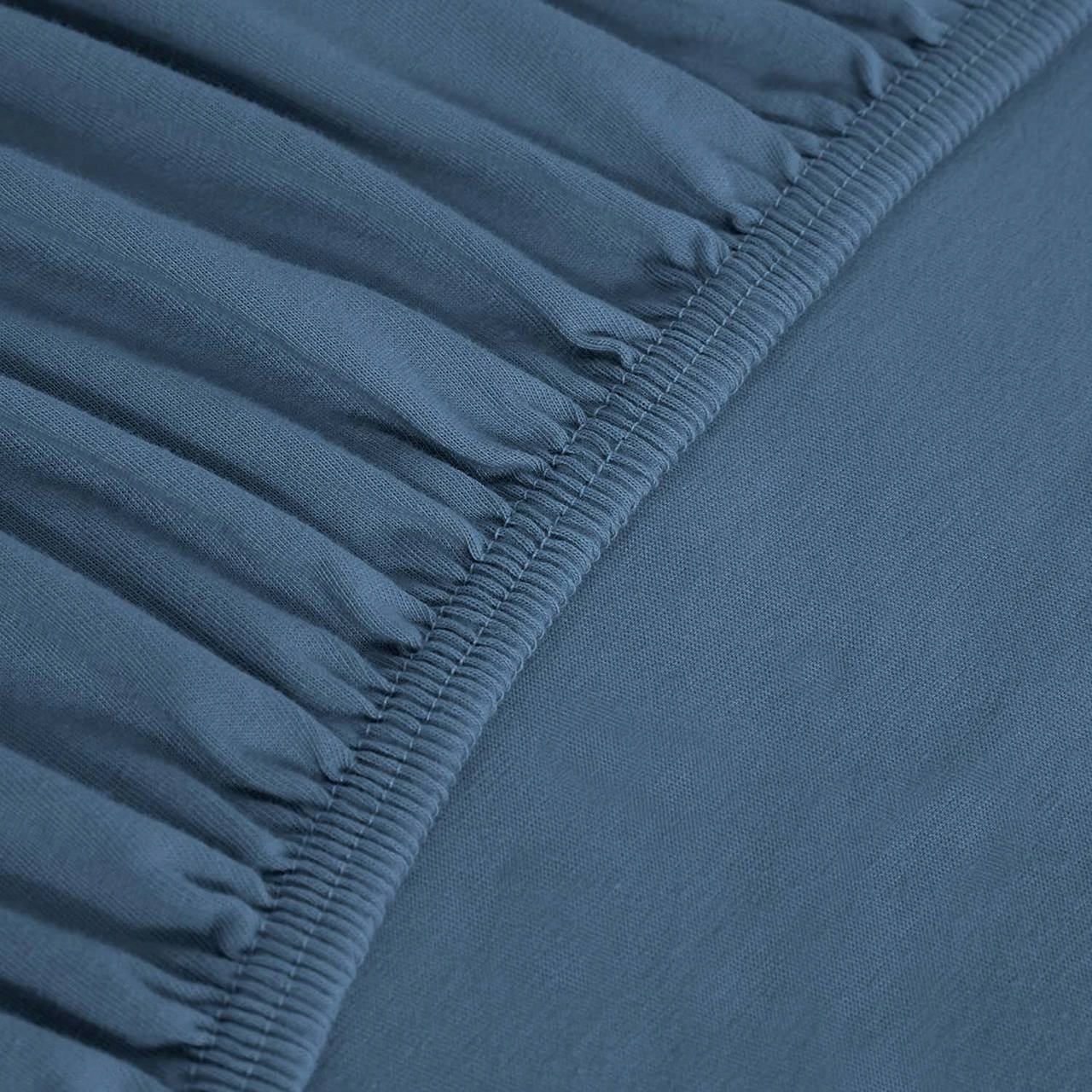 

Niebieskie Prześcier Jersey Gumka 90x200