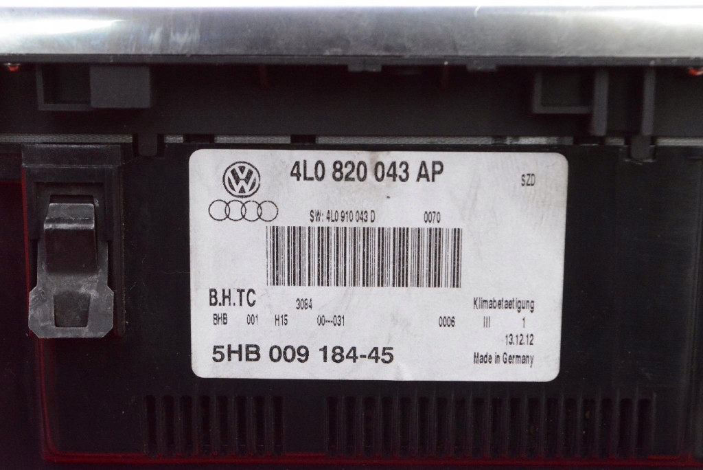 control panel air conditioning devices KLIMY 4L0820043AP AUDI Q7 4L LIFT 08-15