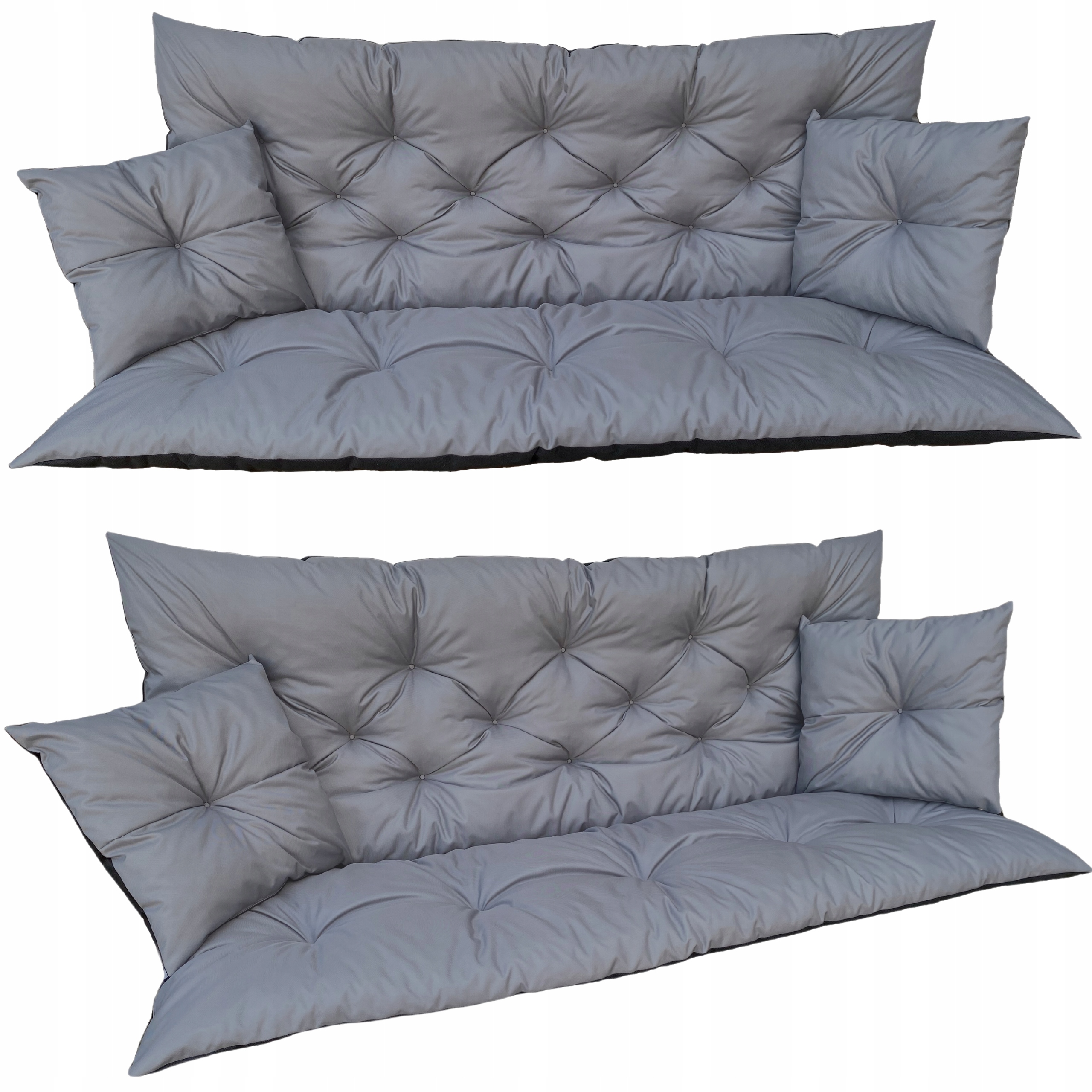 Poduszka ogrodowa na ławkę huśtawkę miękka wodoodporna wytrzymała 180x60x50