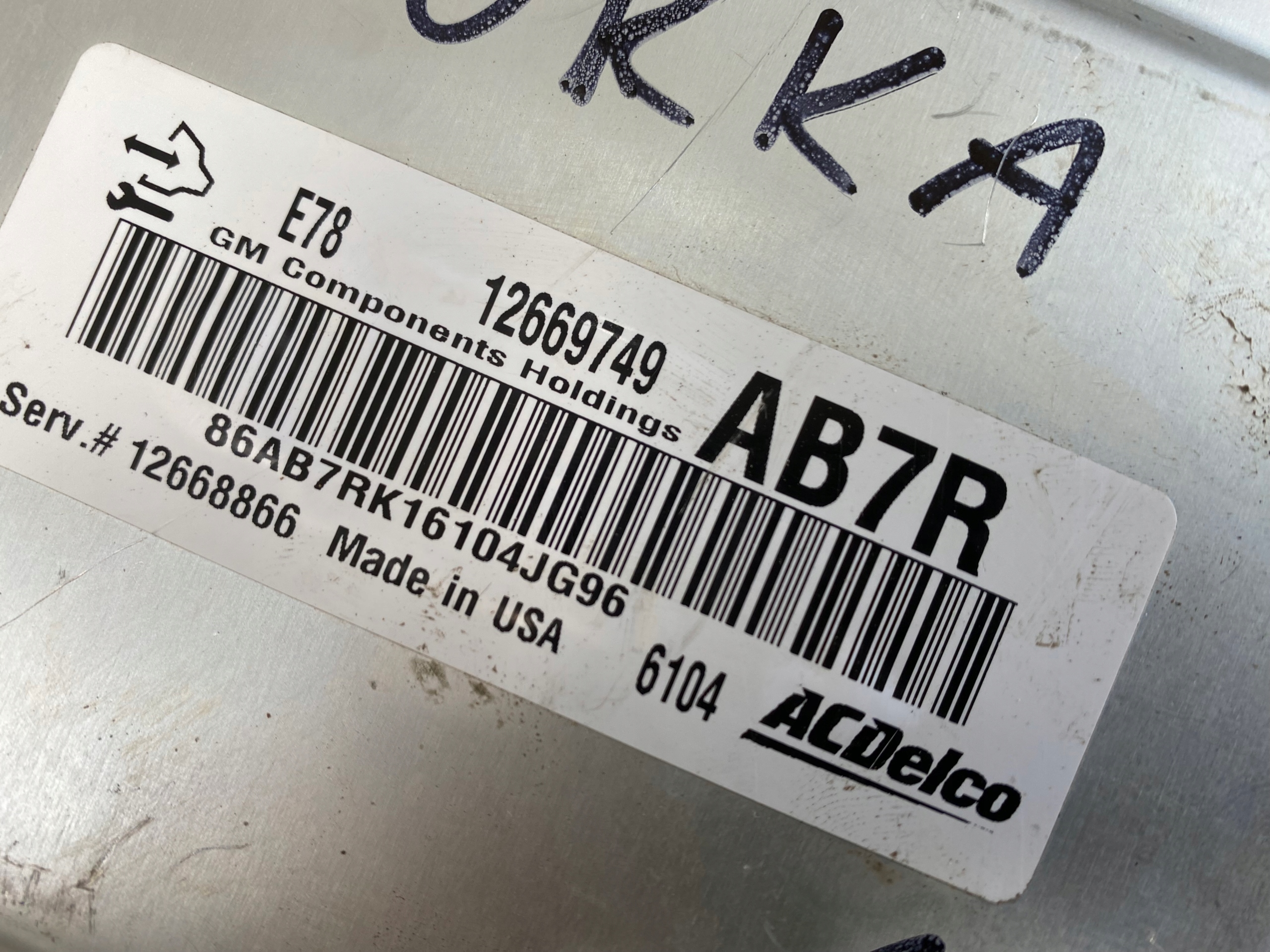 OPEL MOKKA A 13-18 1.4T B14NET computer Motore 12669749 AB7R OE