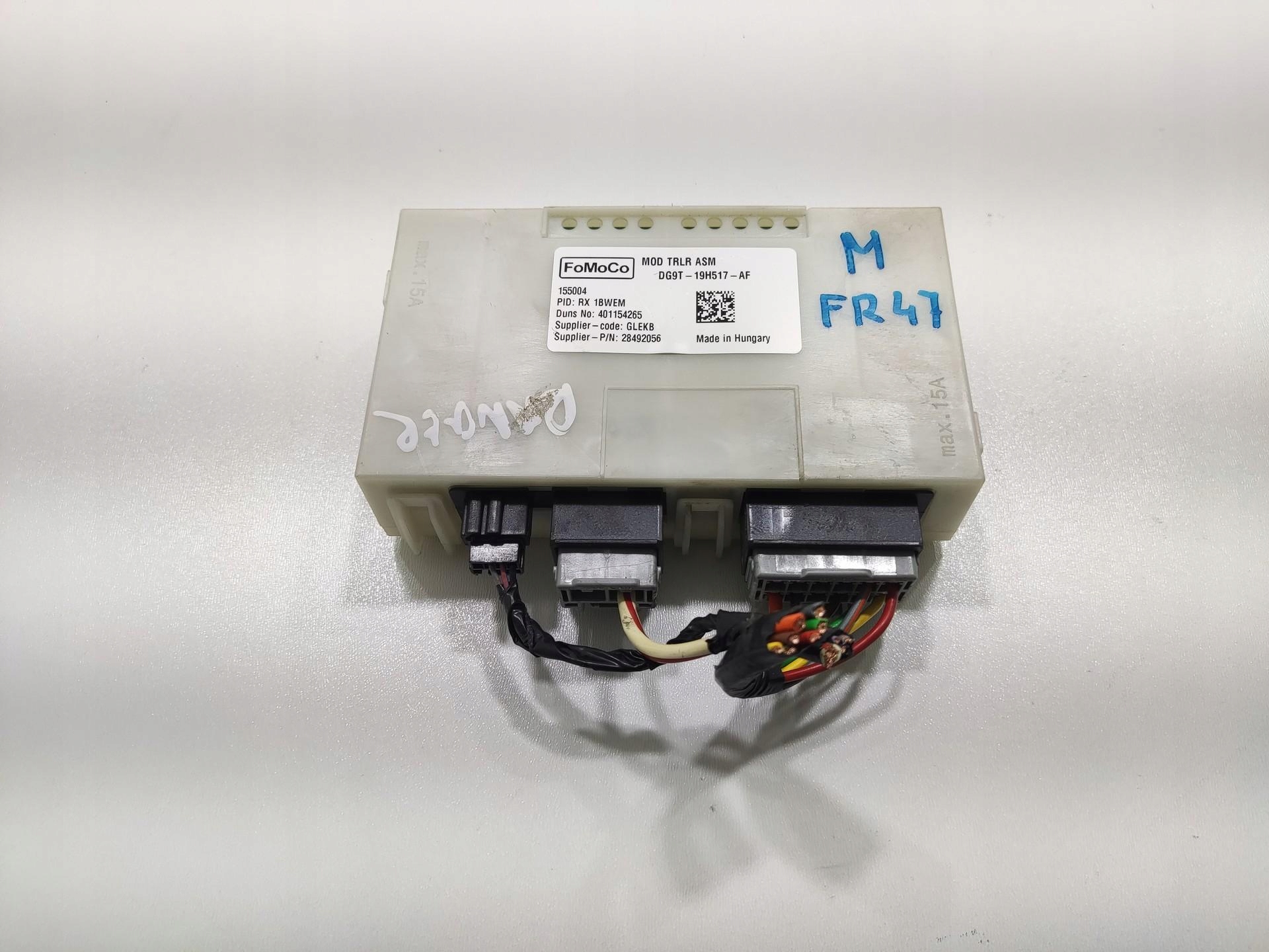 module control unit HAKA HOLOWNICZEGO FORD RANGER IV V 2012-2018 DG9T-19H517-AF