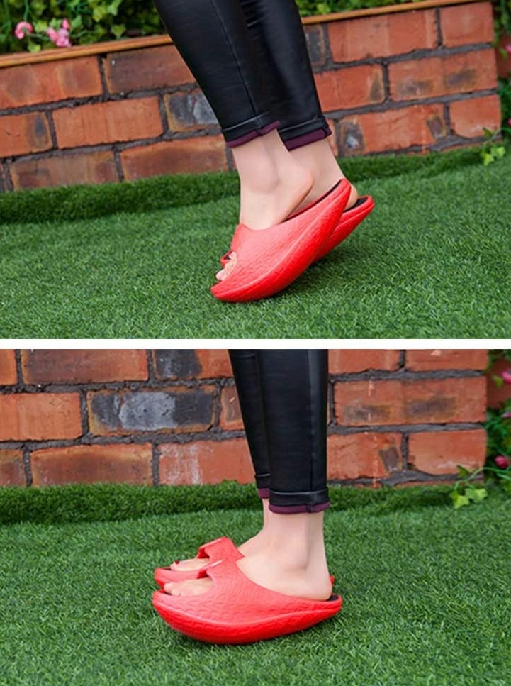 BUTY WYSZCZUPLAJĄCE KLAPKI DO ĆWICZEŃ 23CM Model ZAKRZYWIONE BUTY ODCHUDZAJĄCE