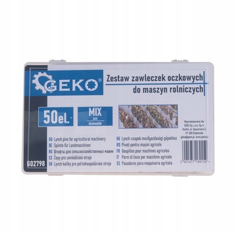 ZESTAW ZAWLECZEK ROLNICZYCH OCZKOWYCH 50 SZT Marka Geko