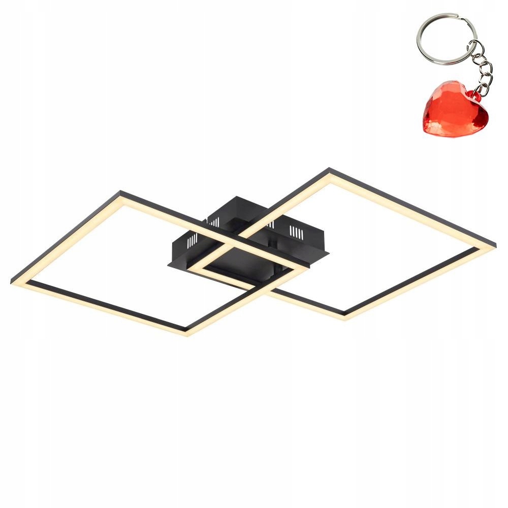 Lampa sufitowa Led 36W do salonu czarna Tiny 67246-36 Globo