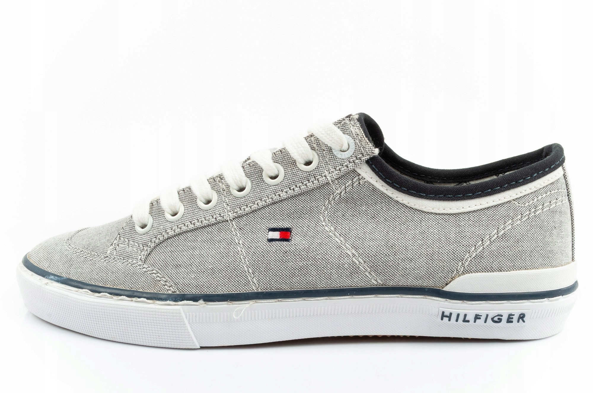 Pánské Boty Tommy Hilfiger Harrington Šedé Tenisky Škola Velikost 43