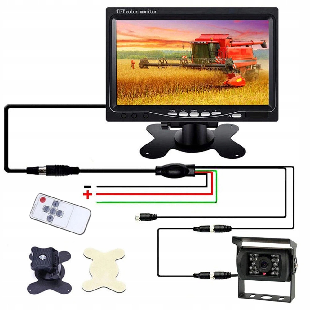 Couvací Kamera s monitorem Automobilová Univerzální 7 Palců Led