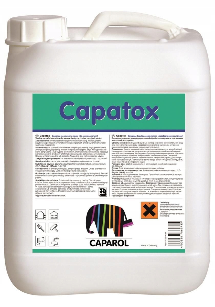 

Środek do usuwania glonów na elewacji ścianie 5l.