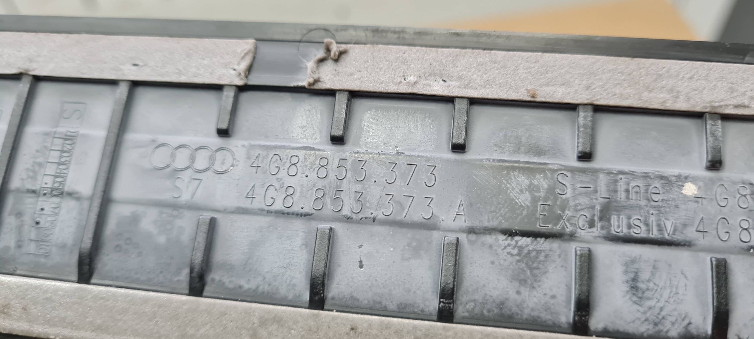 A7 4G moulding cover cap of the threshold threshold left front SLINE 4G8853373