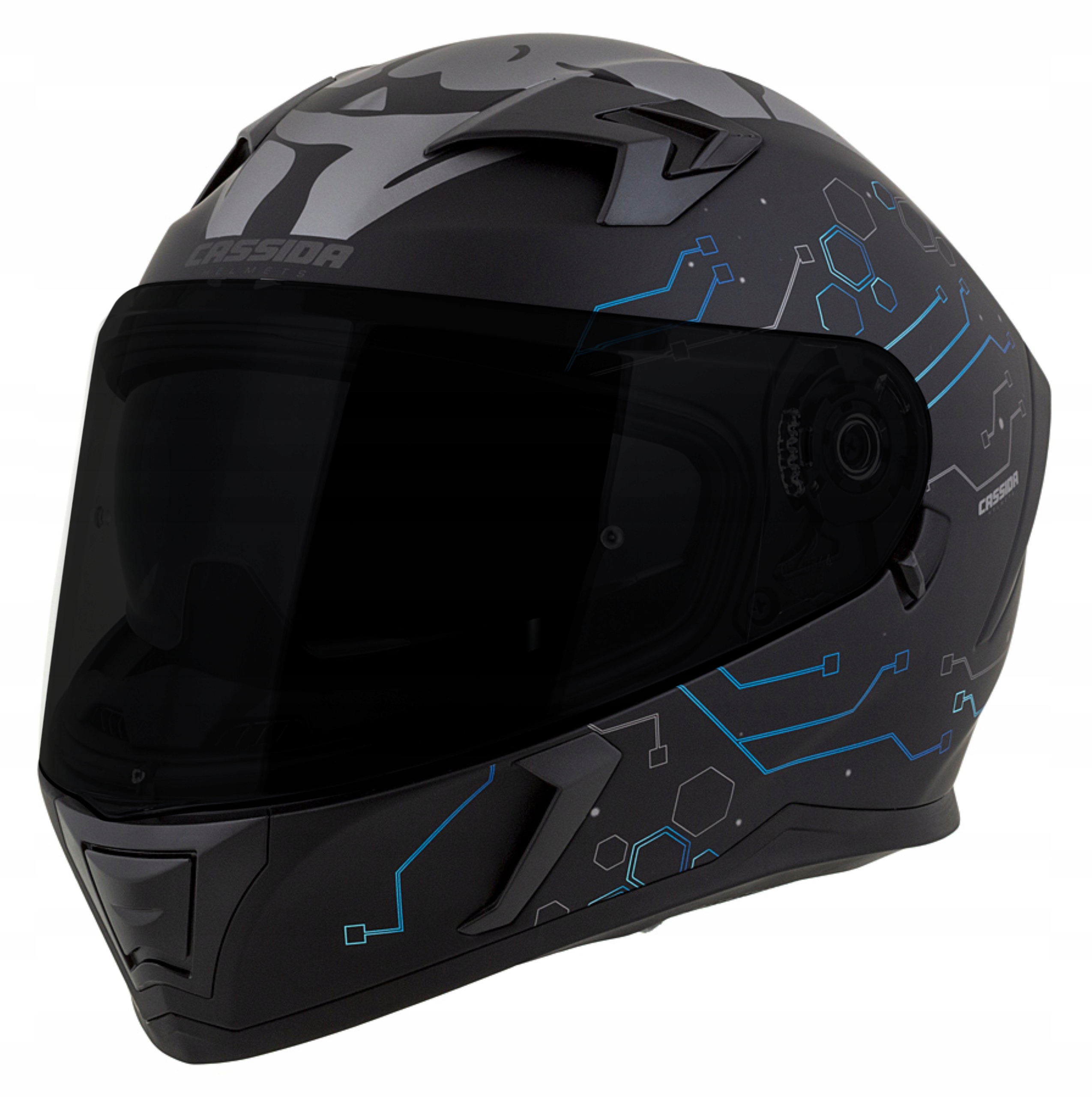 +CASSIDA GLASS MOTORCYCLE HELMET REFLECTIVE GRAPHICS Тип кріплення мікрометричний