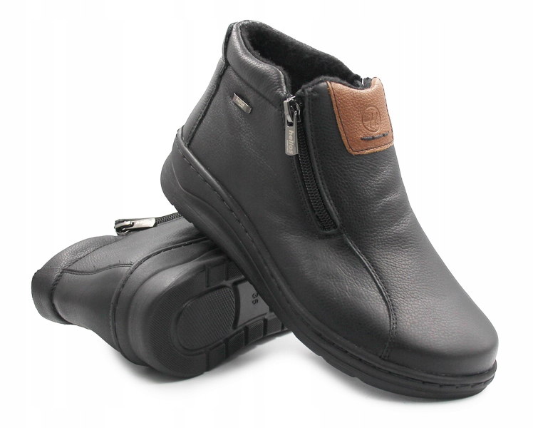 Dámské kotníkové Kotníkové Boty na zimu a podzim, zateplené kožené, Helios 36