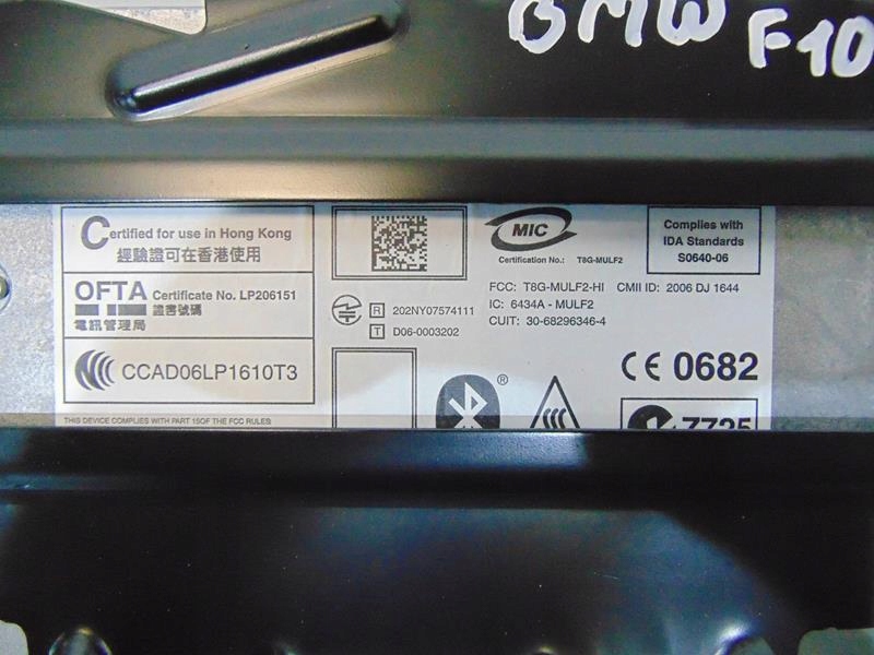 блок комфорта bluetooth BMW 5 F10