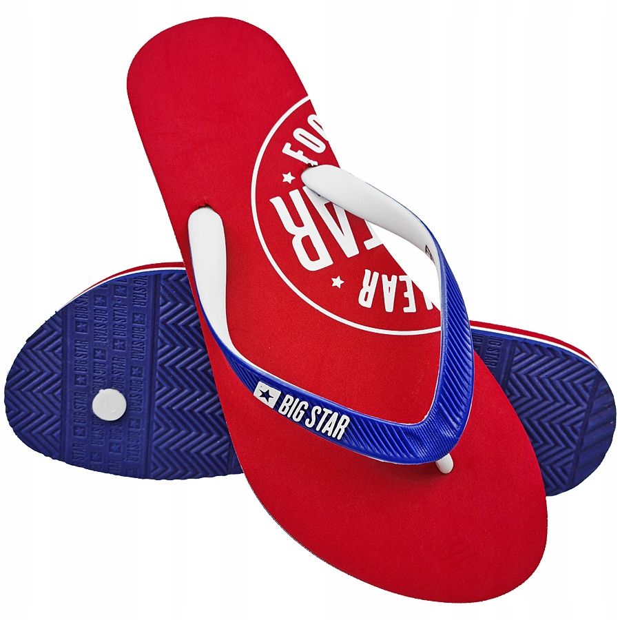 

Klapki damskie Big Star czerwone FF274a299 37