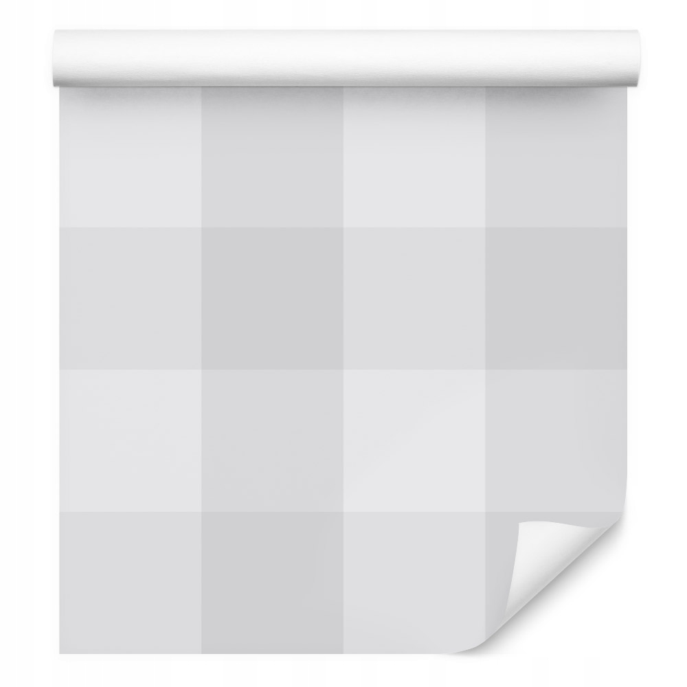 Kostkovaná tapeta v odstínech šedé do obývacího pokoje