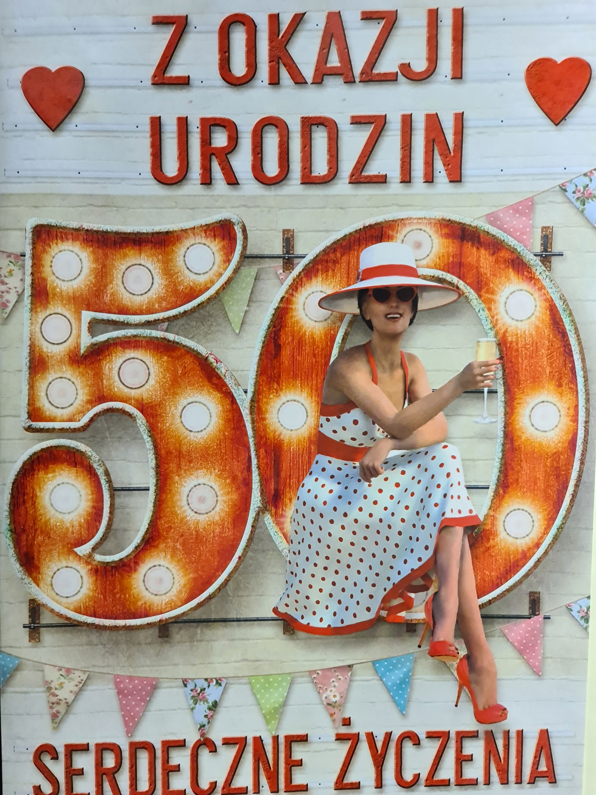 

kartka urodzinowa na 50 lat Duża/ Wielka/
