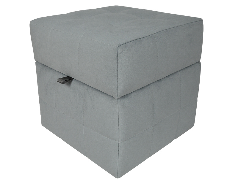 Pufa pikowana otwierana CASABLANCA 40x40 szary 667 Marka Interio Mobili