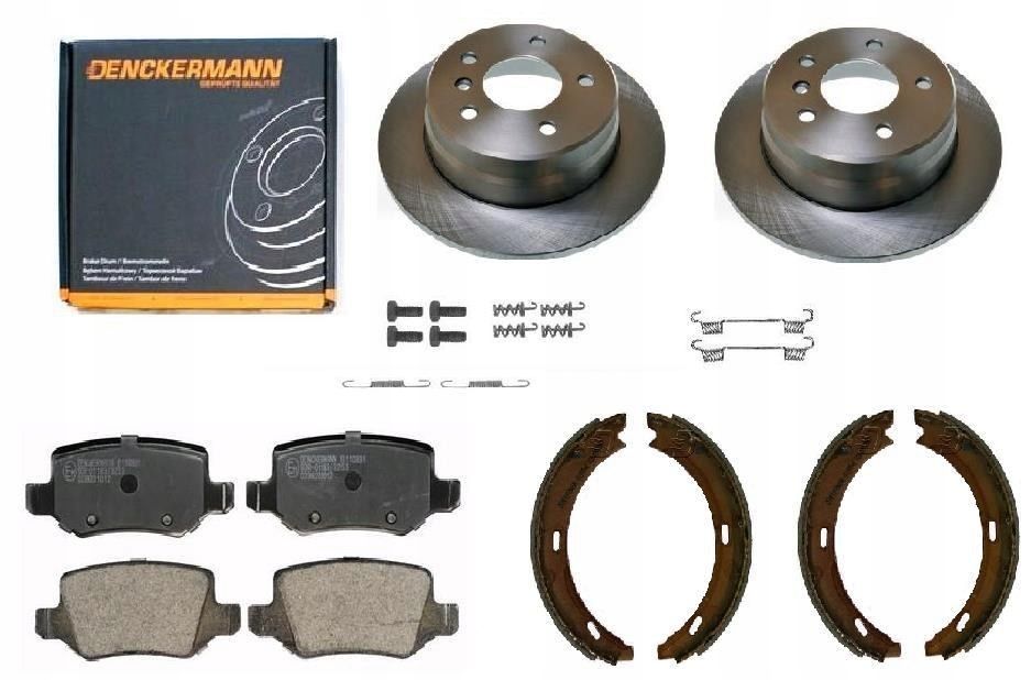 Kotouče Destičky Čelistí Mercedes A Třída W169 Zadní