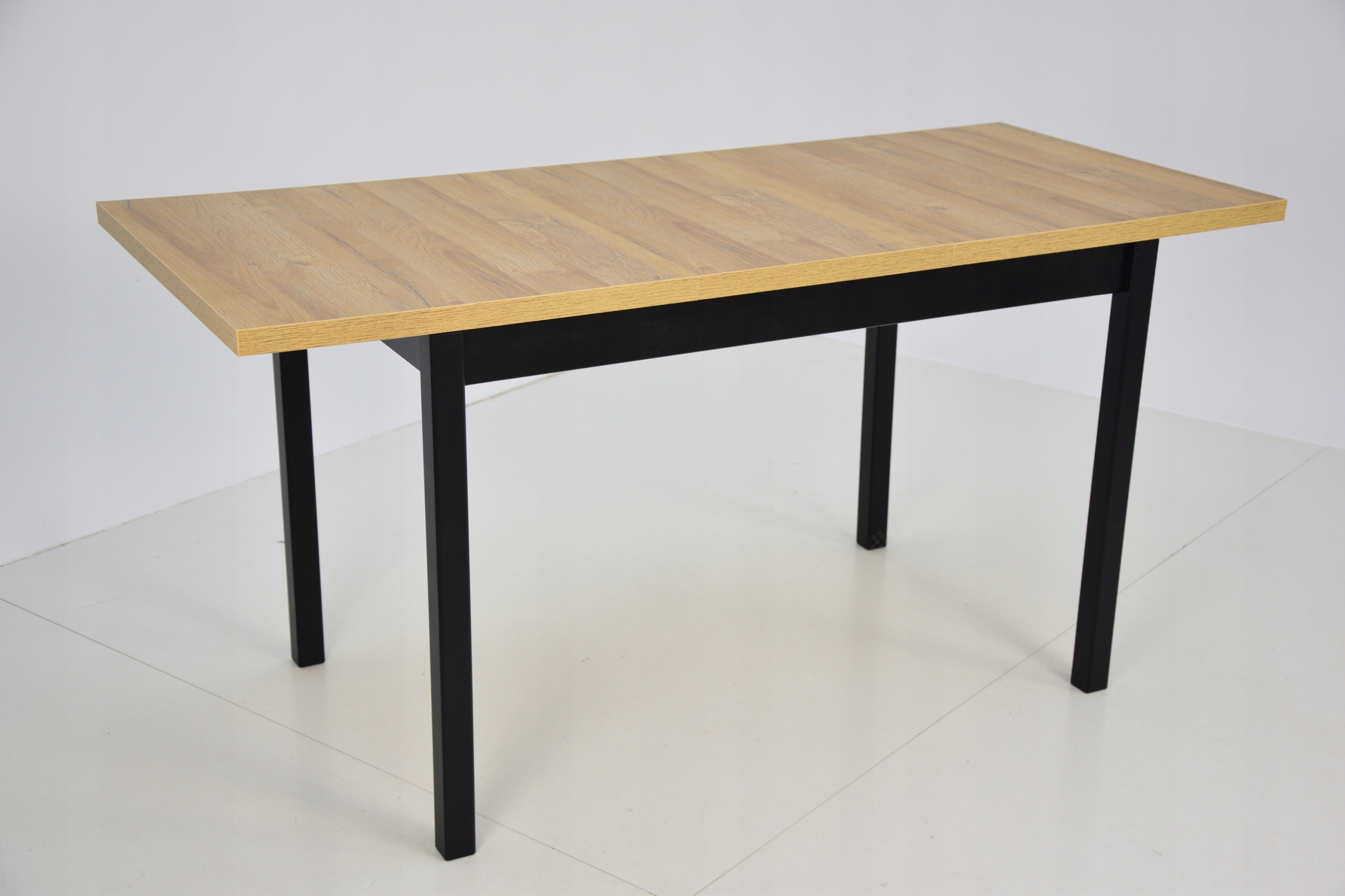 Zestaw drewnianych krzeseł i stół 70x120/160 SZARY Wysokość stołu 78 cm