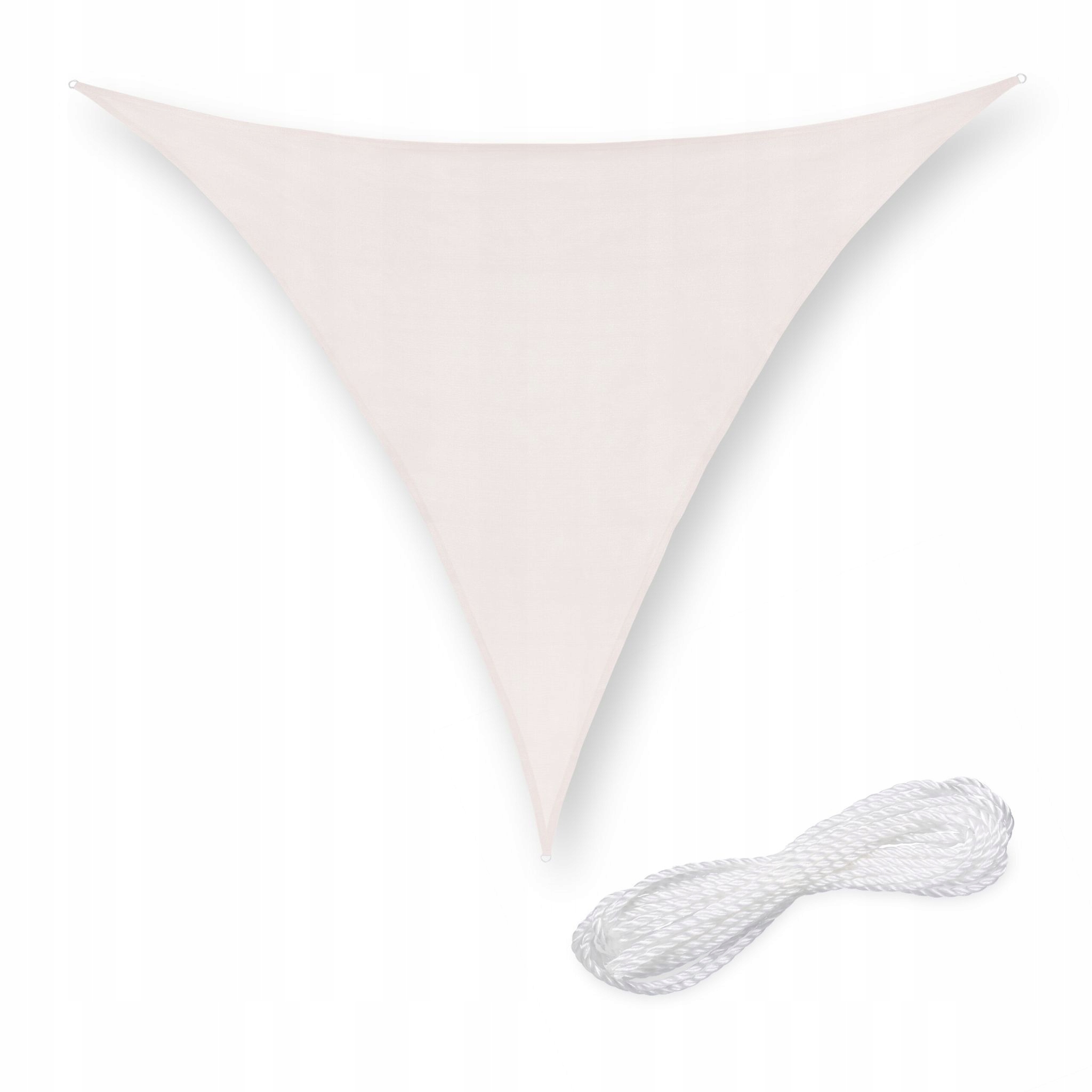 Zahradní plachta Hdpe trojhranná 2x2 m, krémová