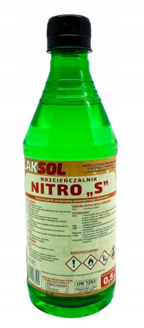 Rozcieńczalnik Rozpuszczalnik Nitro S Laksol 500ml 0,5L