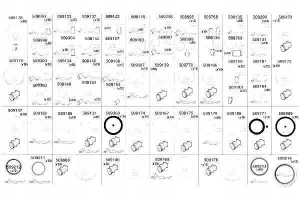 Valeo Univerzálny Set O'ringov 2 Sada Kolízia #11