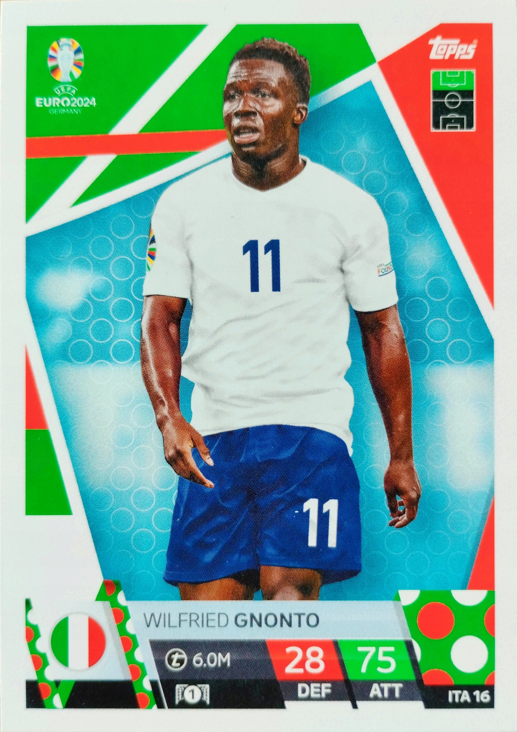 Euro 2024 Topps Match Attax Ita 16 Wilfried Gnonto Włochy