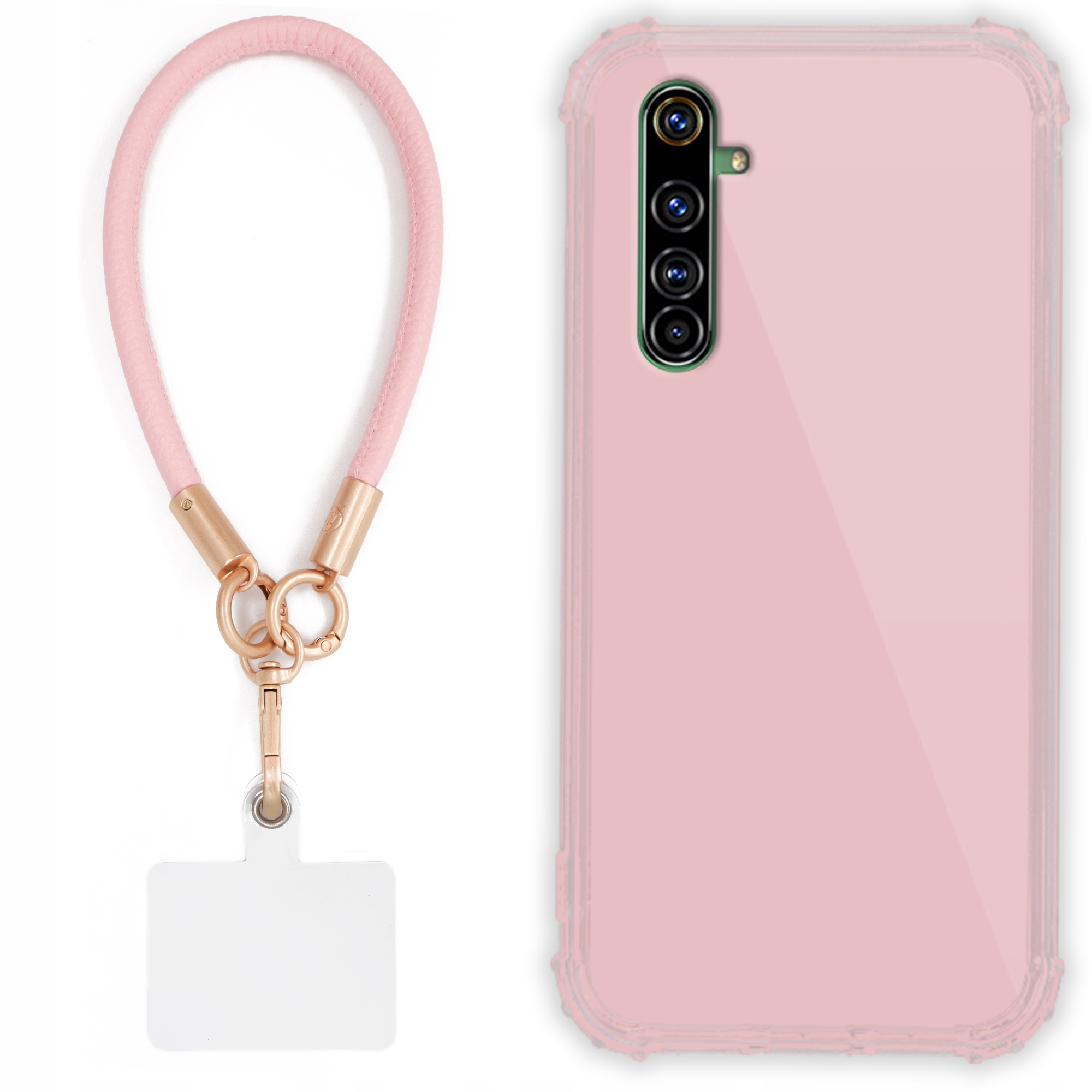 Pouzdro Pro Realme X50 Pro Case Antishock Pinky Růžové vodítko Sada Odolné