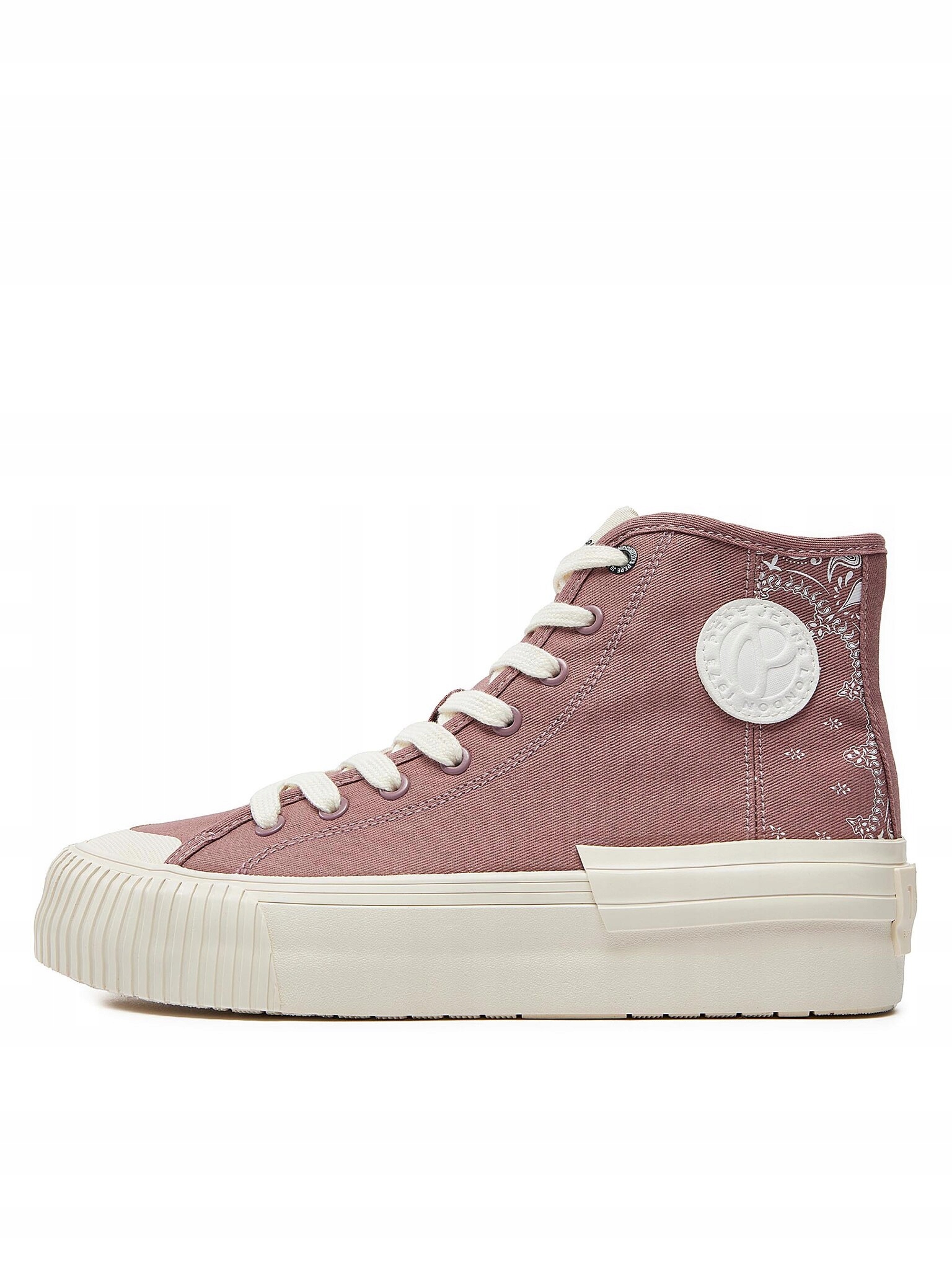 Pepe Jeans Růžové Dámské Vysoké Tenisky S Boho Vzorem 37 U2A