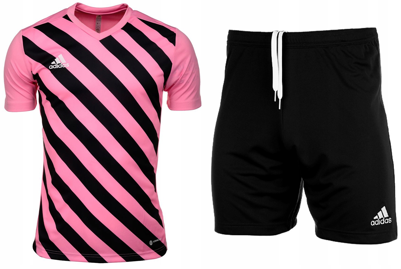 Strój Piłkarski adidas Entrada 22 Zestaw Koszulka Spodenki Różowy roz. 116