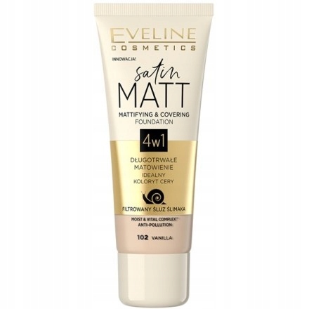 

Eveline Podkład Satin Matt 4w1 102 Vanilla