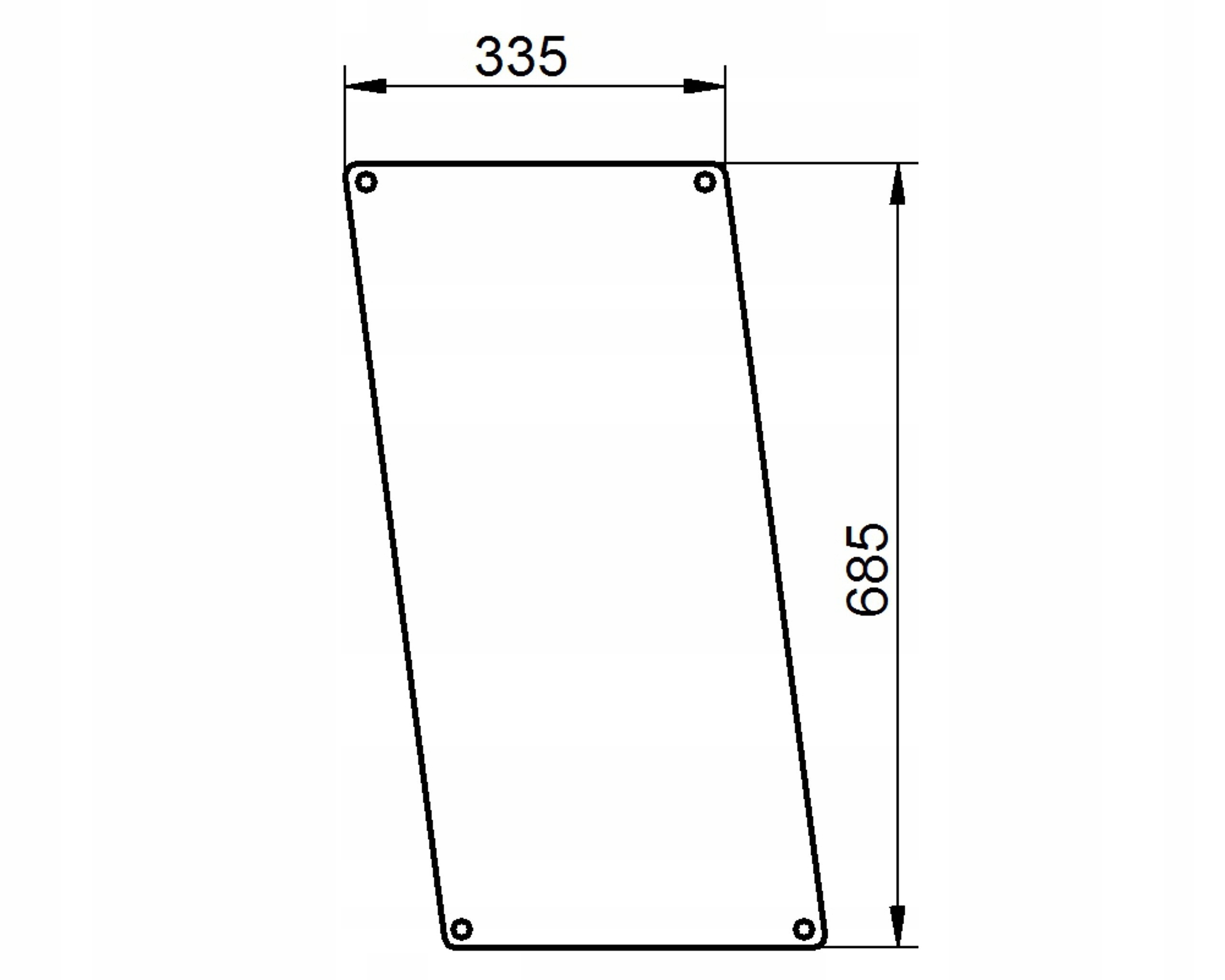 sklo Case kabina Deluxe standard Silent boční