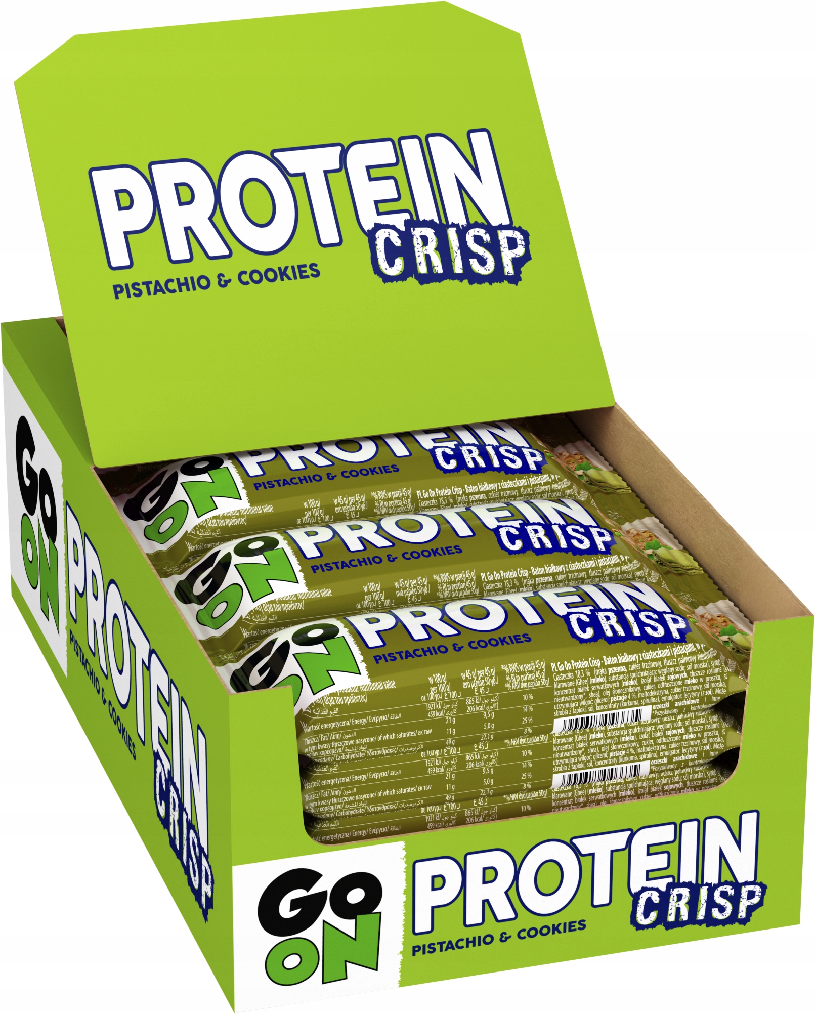 Levně Go On Proteinová Tyčinka Crisp Pistácie 45 g Sante