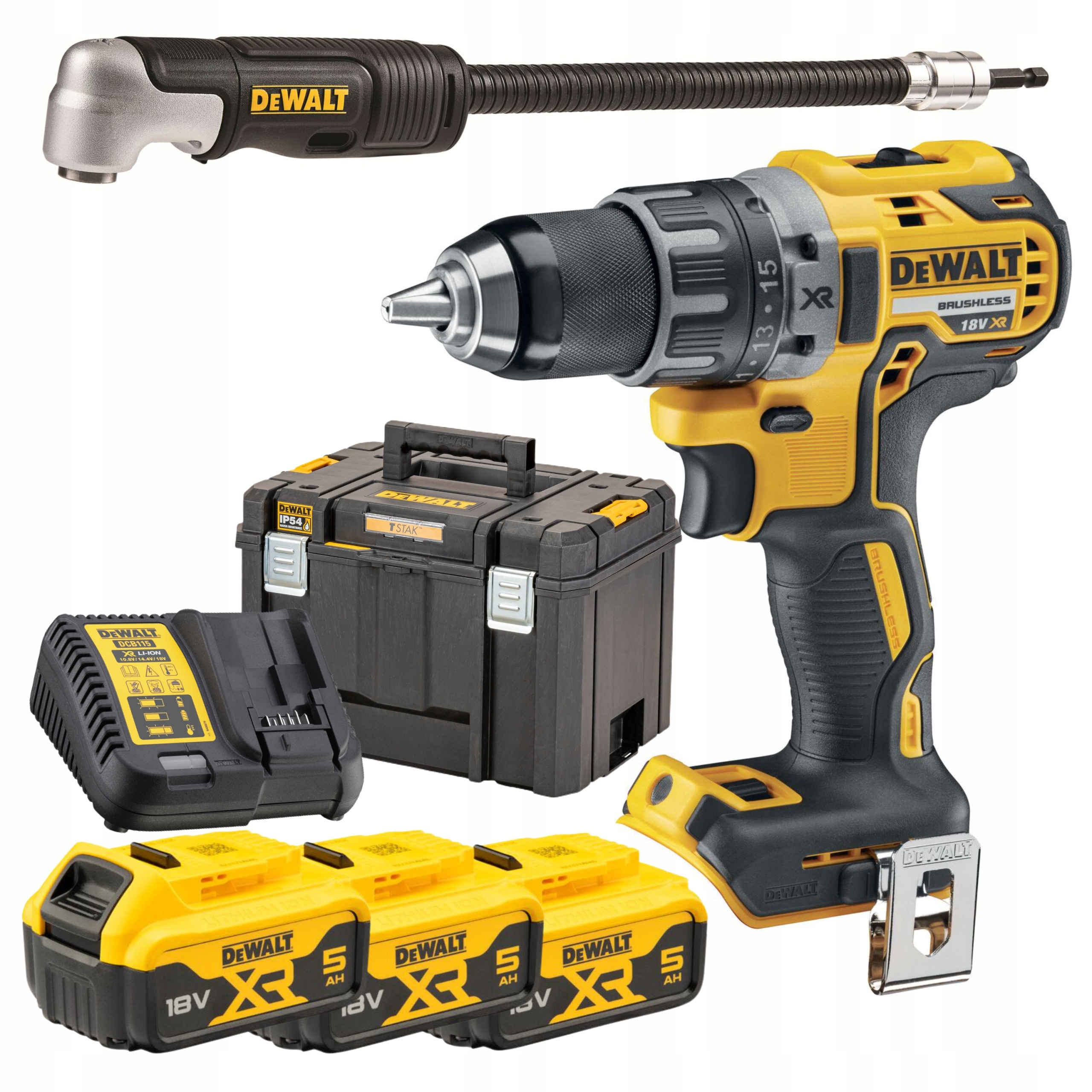 Aku Šroubovák DeWALT DCD791P3A 18V 3x5,0Ah Hlavice
