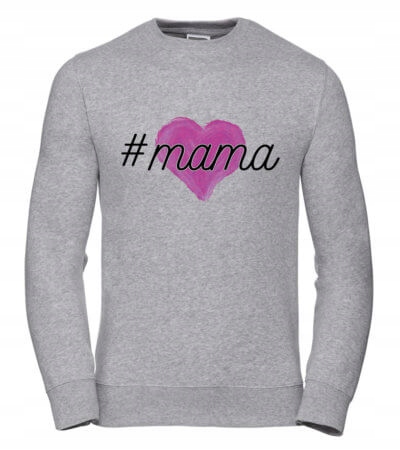 Dámská Mikina #mama L šedá, Dárek pro maminku