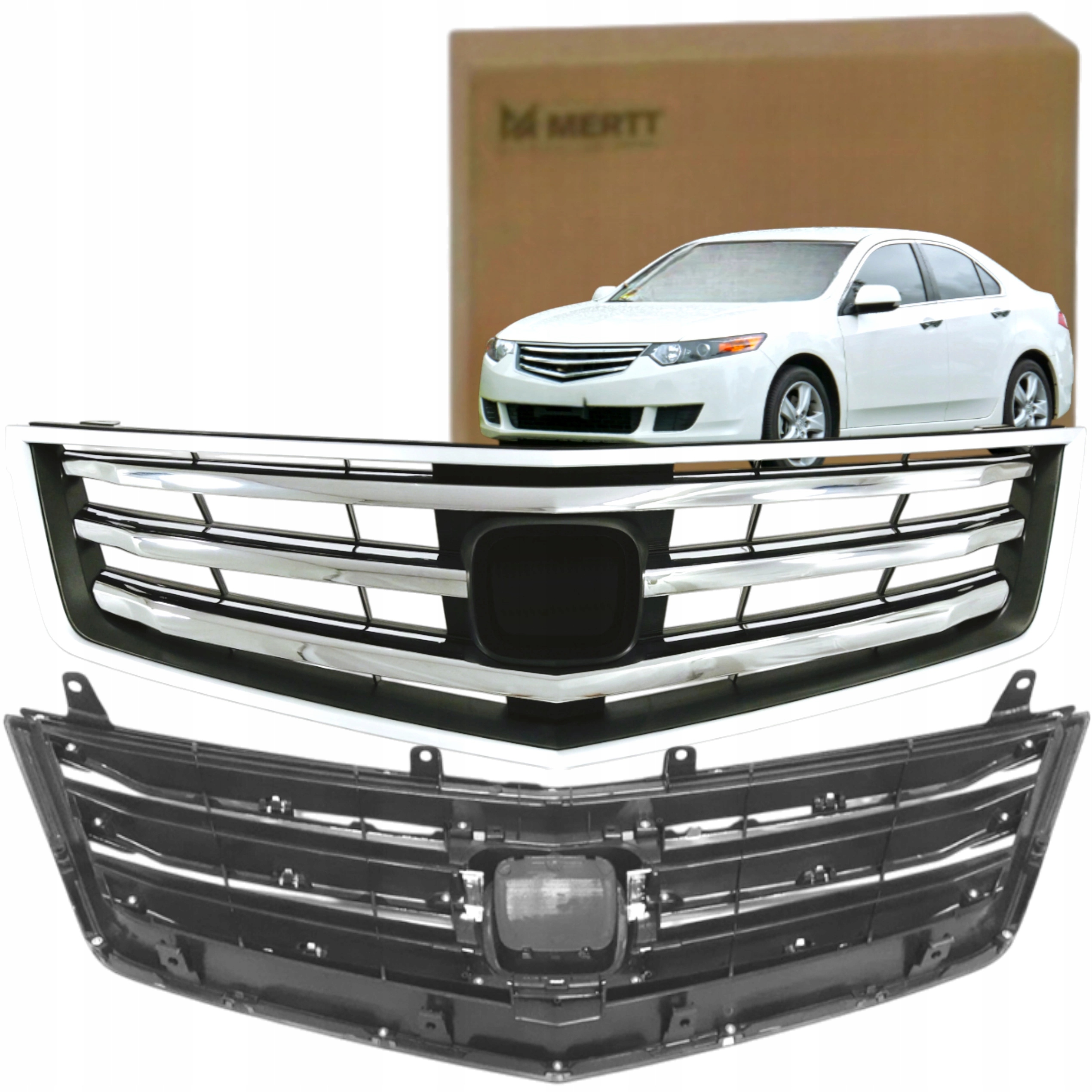 HONDA ACCORD 2008-2011 ATRAPA CHŁODNICY ŚRODKOWA GRILL CHROM 71121TP5H11