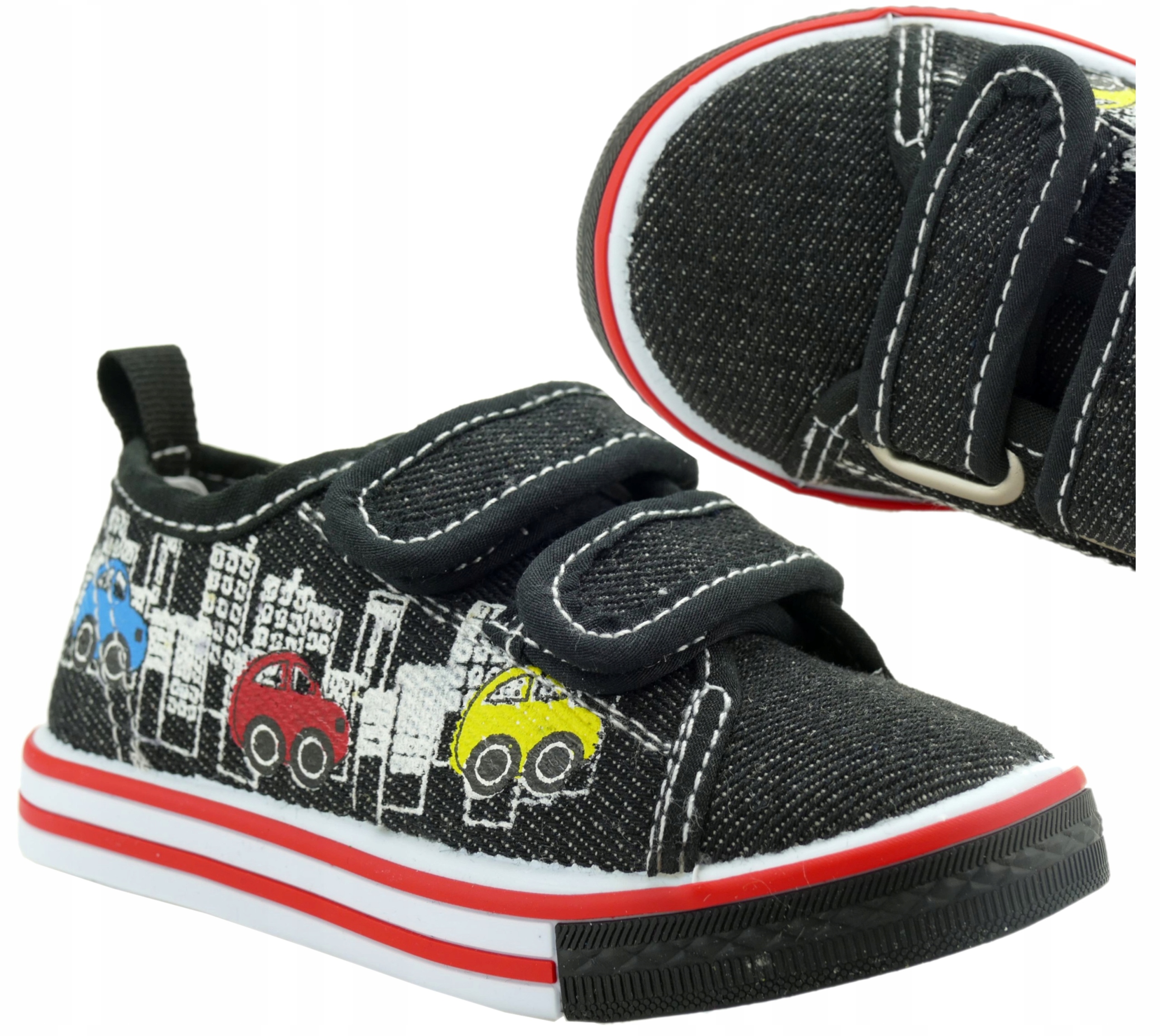 

Buty Dziecięce Trampki Szkolne Rzepy 22