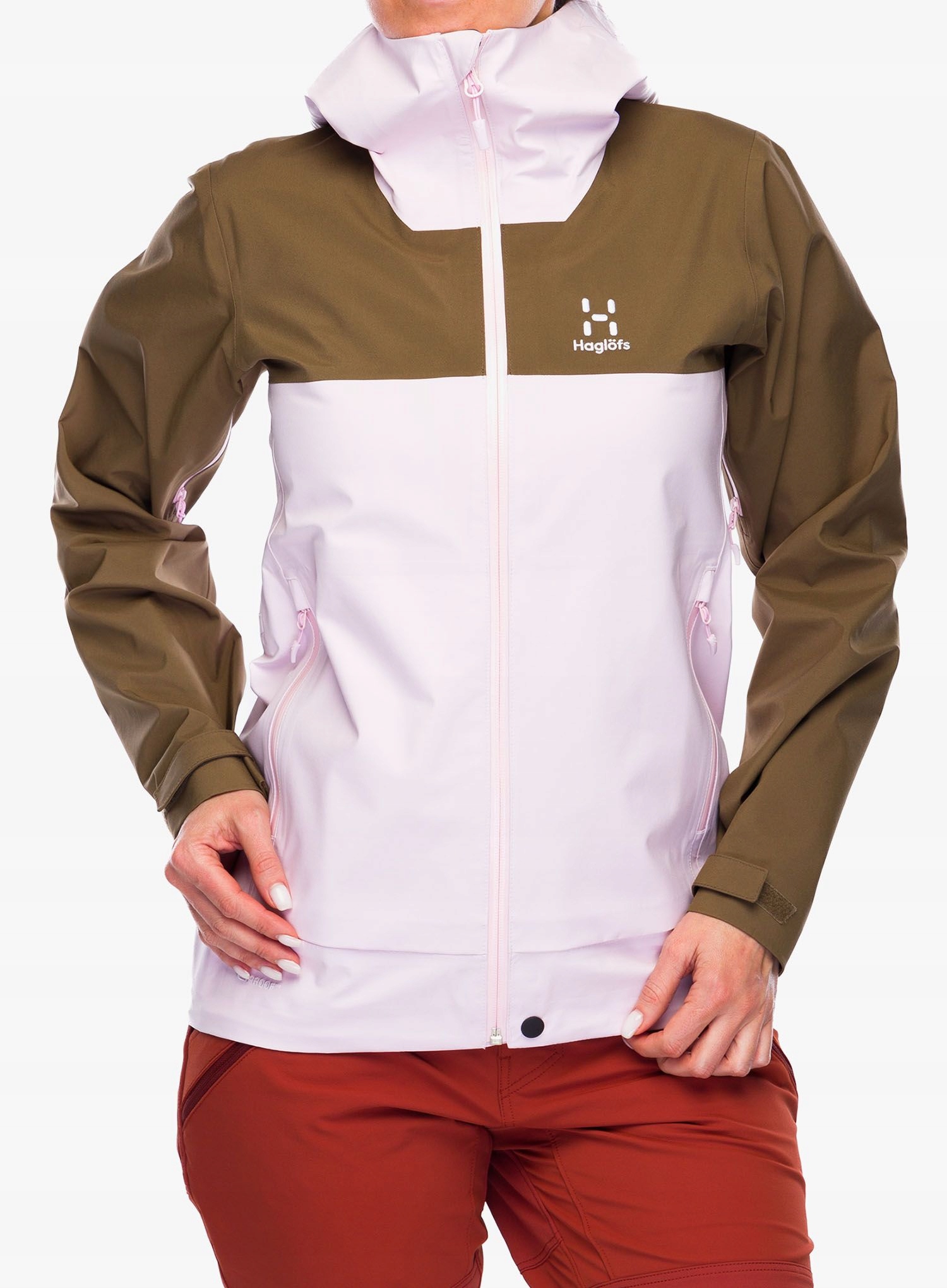 Dámská bunda s membránou Haglofs Front Proof Jacket fresh pink/teak Xs