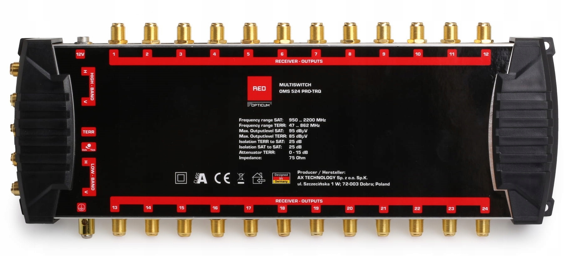 

MultiSwitch 5/24 Opticum 24 wyjścia Dvb-t DVB-S2