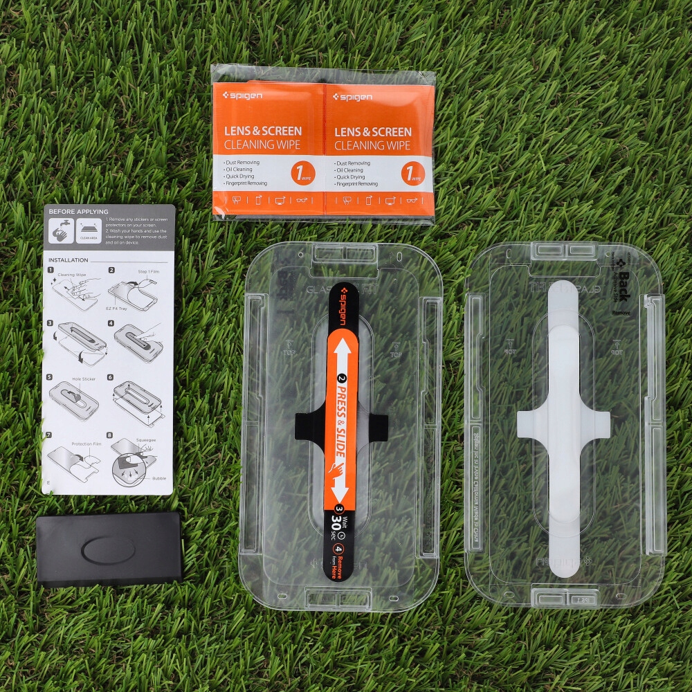 Szkło Spigen do iPhone 15 Pro Max, szybka do etui Liczba sztuk w opakowaniu 2 szt.