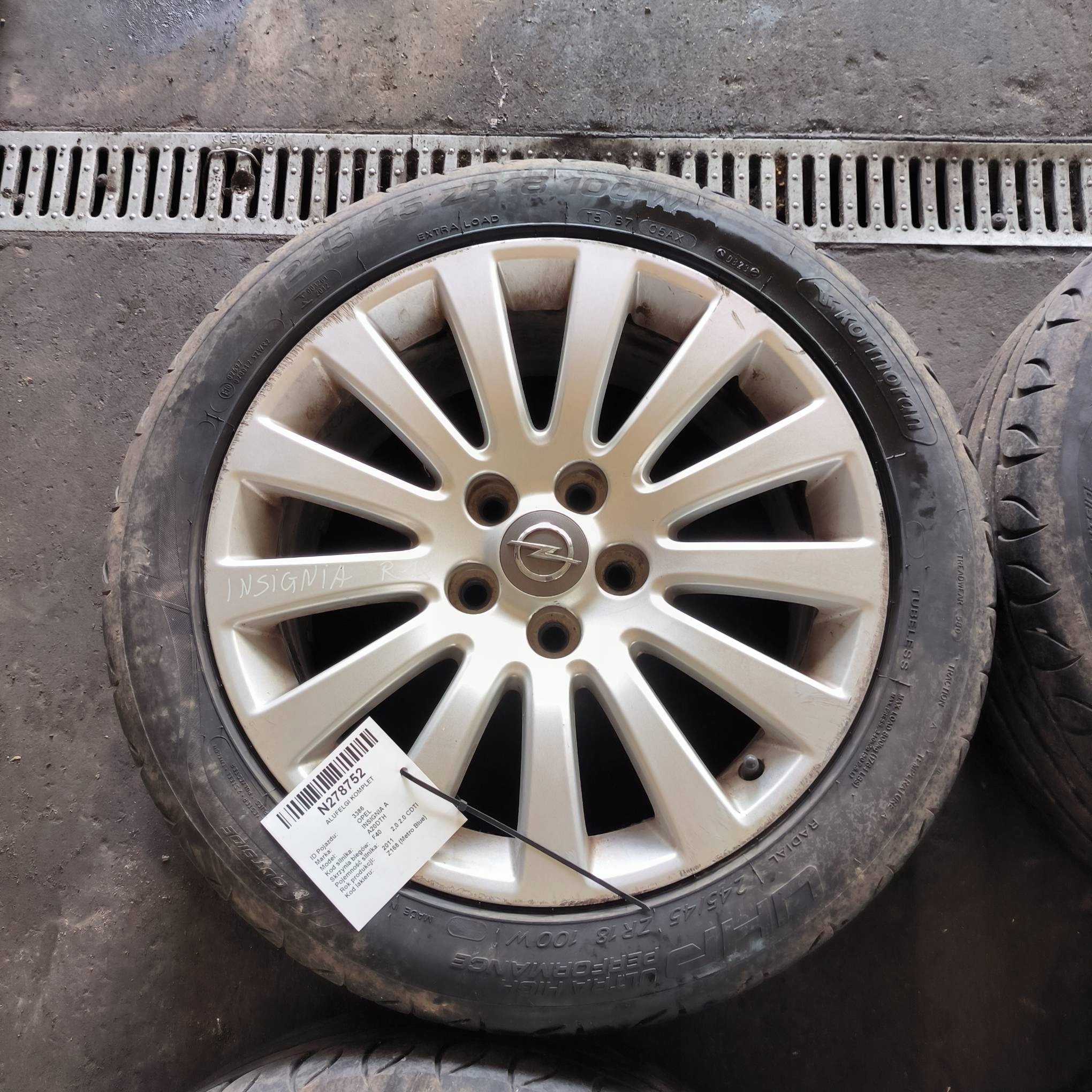 disc KOMPLET 18'' 5X120 OPEL INSIGNIA A